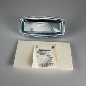 New Doehler Jarvis Division National Lead Co Chrome Vintage Butter Dish Bottom